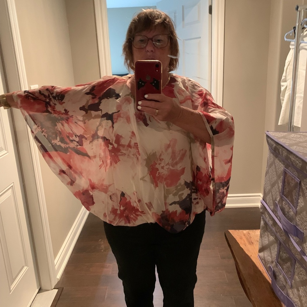 Floral Chiffon Women's Top